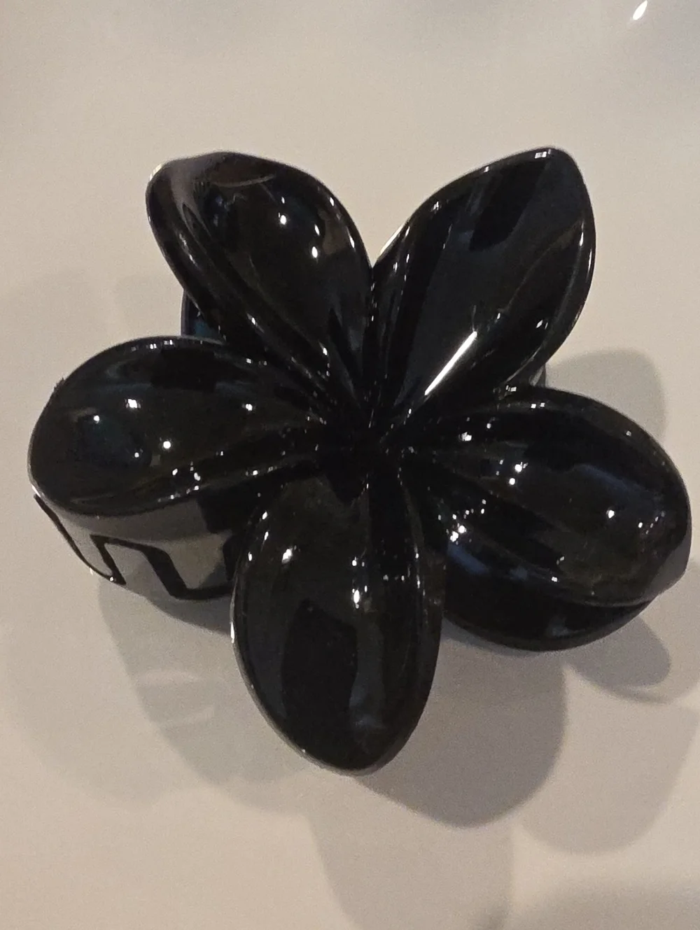 New! Black Flower Hair Claw Clip